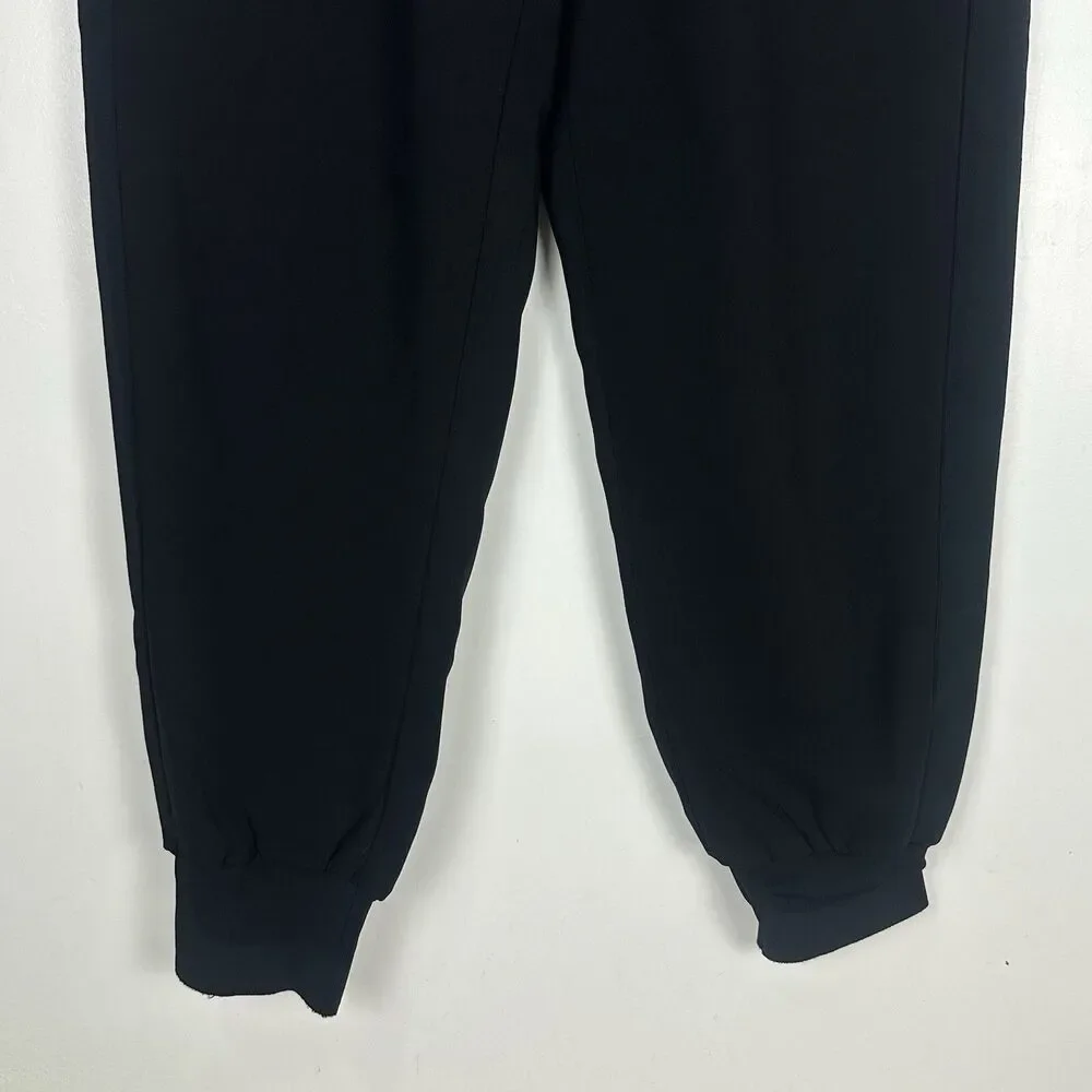 ALLSAINTS Tia Jogger Trousers High Rise Black Tailored Chic Minimalist Edgy Luxe